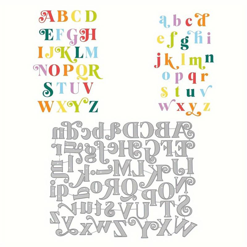 Die Cut ABC con Ornamentos May. y Min