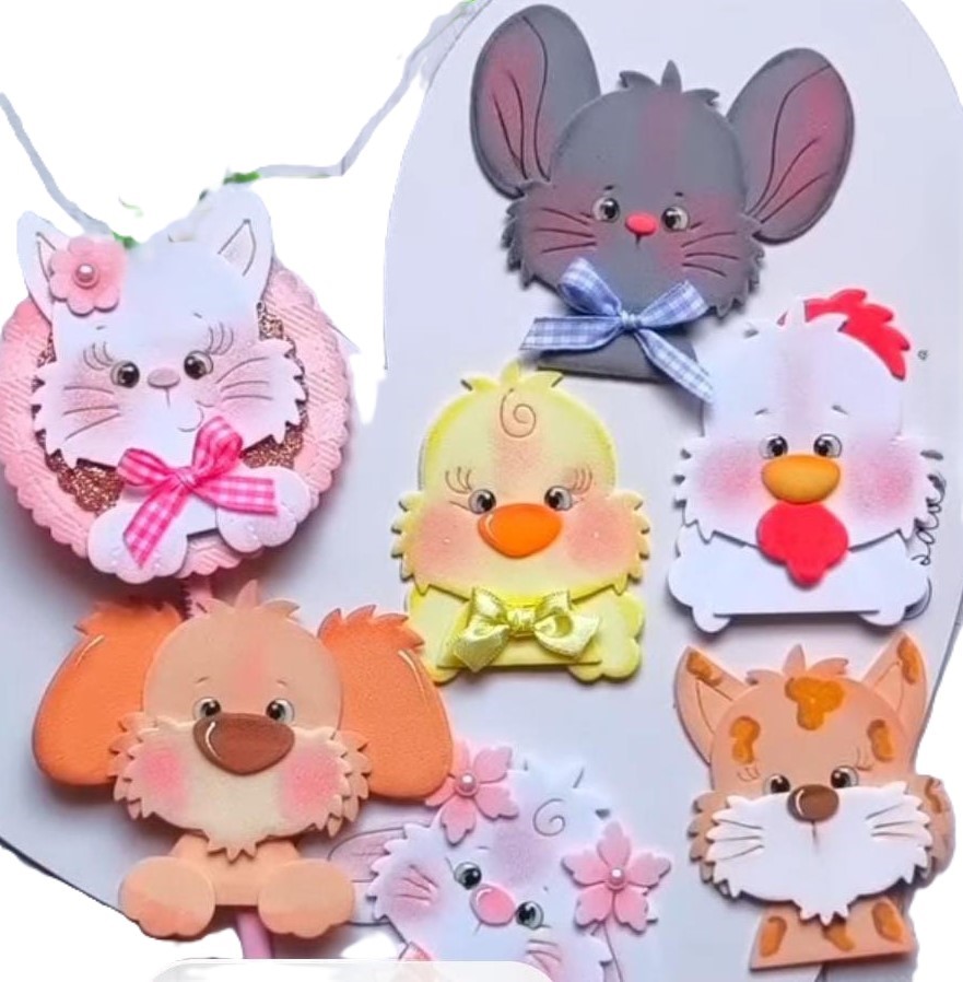 Die Cut Animalitos con Pelo