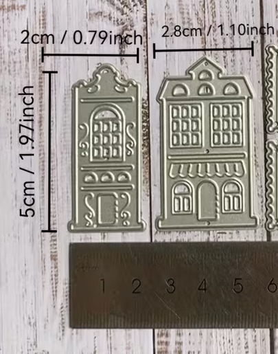 Die Cut Casitas Chicas x 2