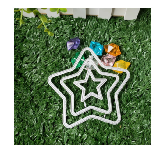 Die Cut Estrellitas con Costura x 3