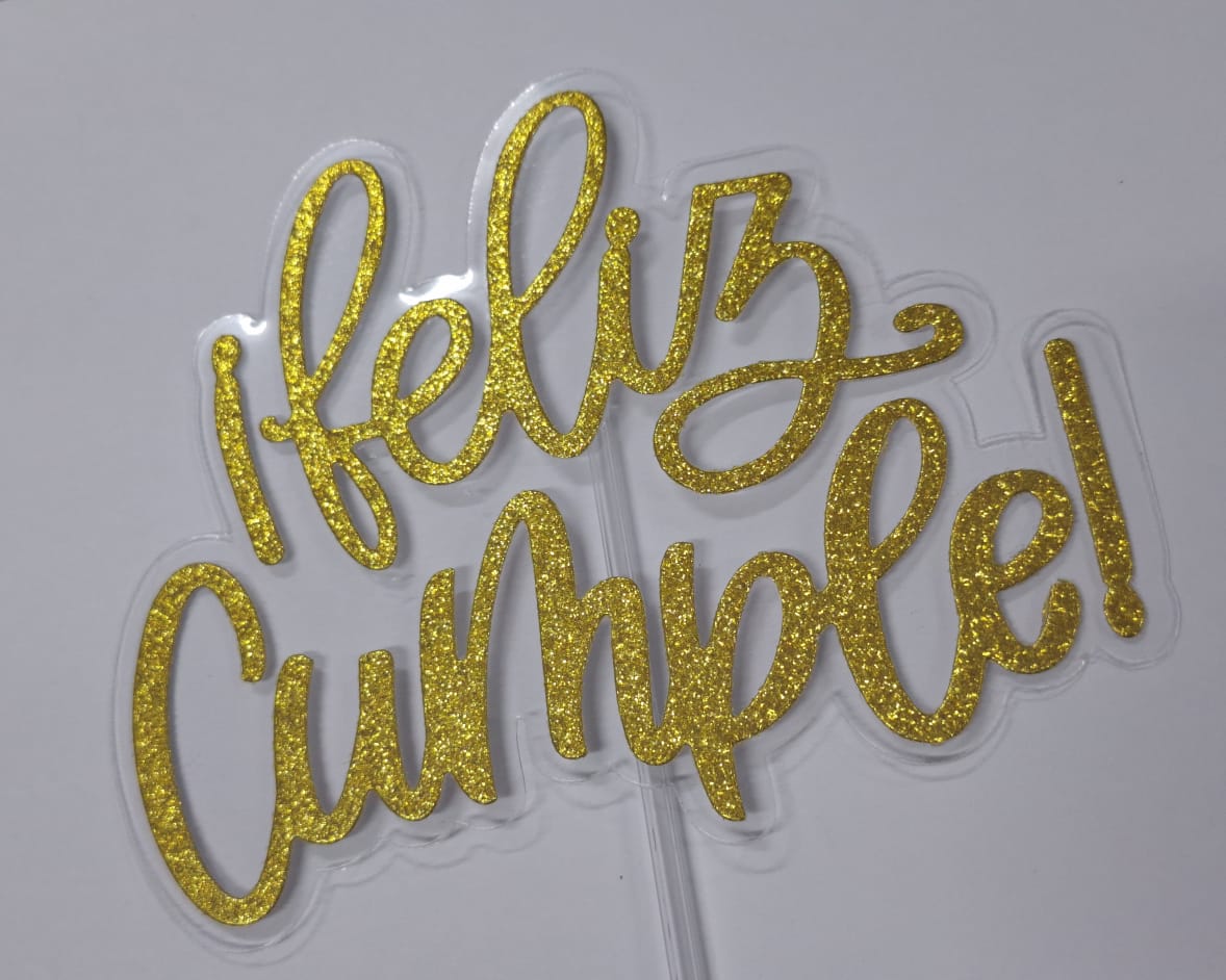Die Cut Feliz Cumple 15 cm