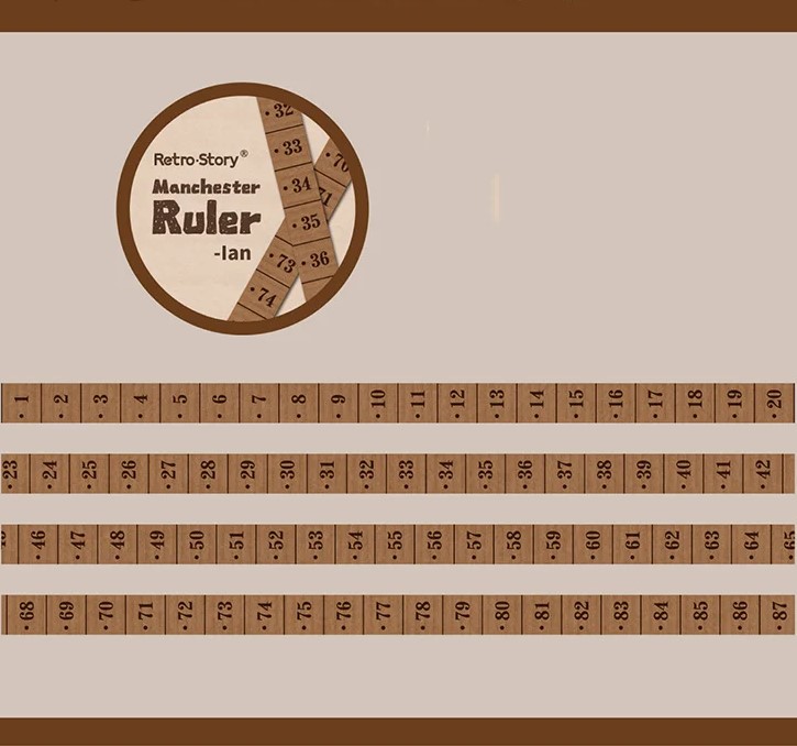 Manchester Ruler Washi Tape