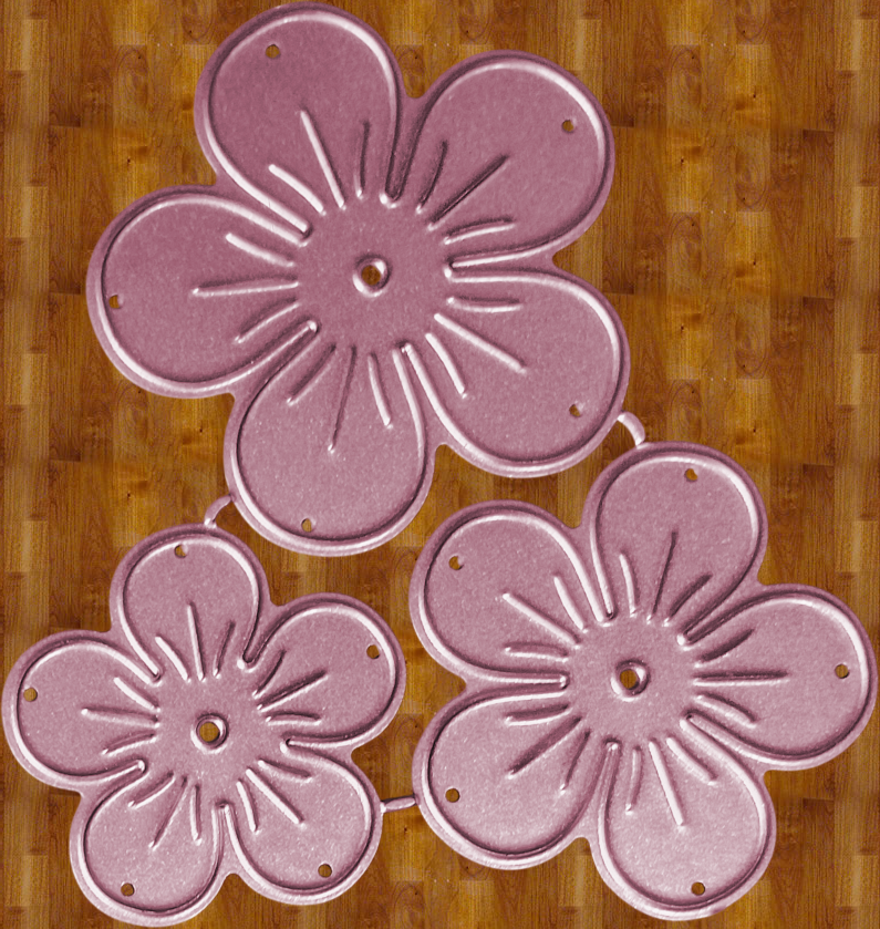 Die Cut Flores Redonditas x 3