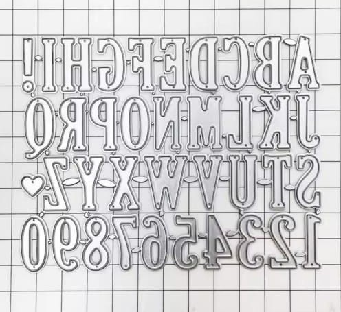 Die Cut ABC 4 cm con Números