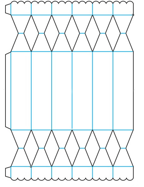 Die Cut Caja Caramelo Grande