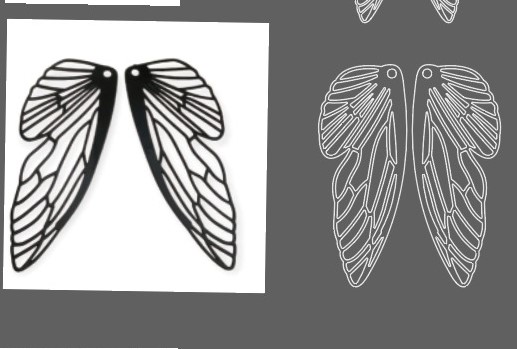 Die Cut Par de Alas 15 cm Mod "A"