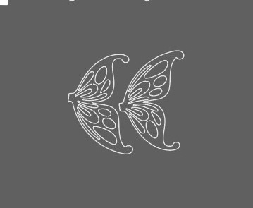 Die Cut Par de Alas 10 cm Mod "B"