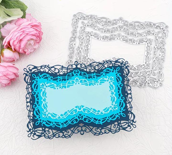 Die Cut Hojas Libro Caladas x 3