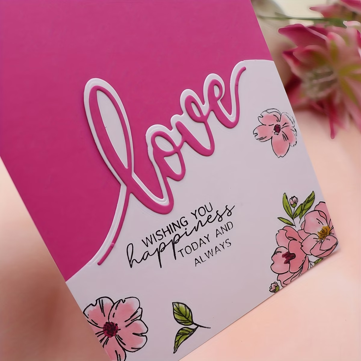 Die Cut Borde de Tarjeta Love