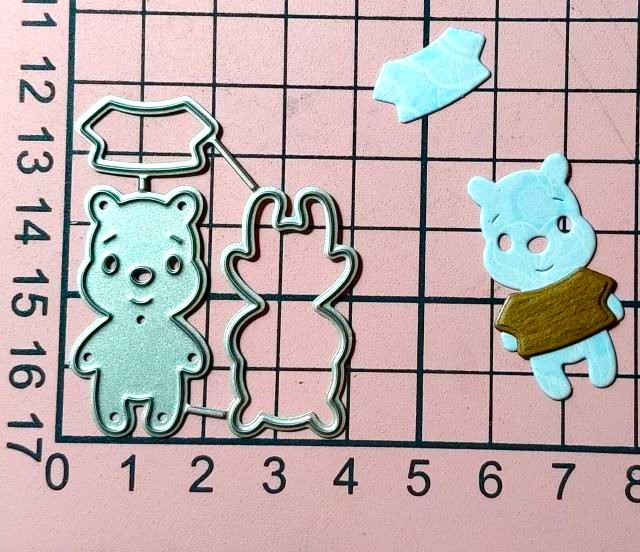 Die Cut Mini Osito con Remera