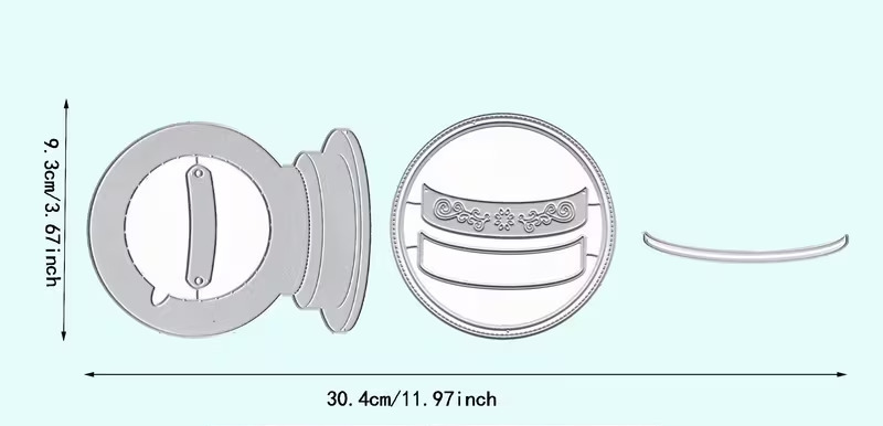 Die Cut Bola de Nieve con Base