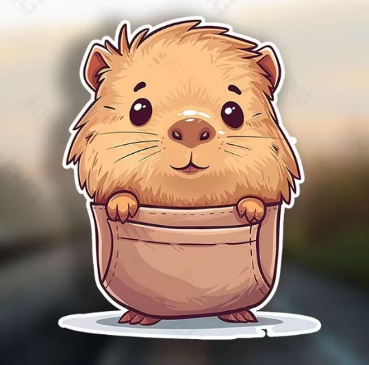 Die Cut Carpincho (Capibara) en Bolsillo