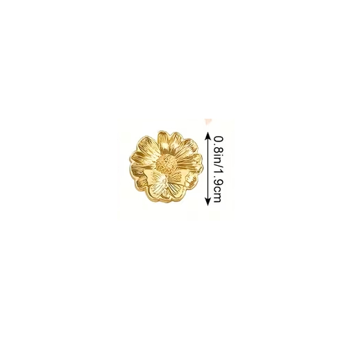 Sello Bronce Flor con Mariposa