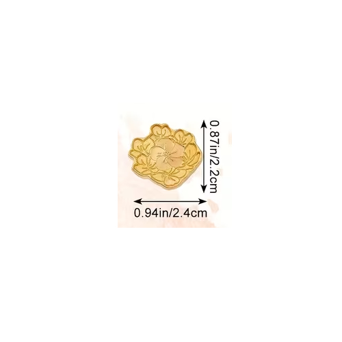 Sello Bronce Flor Irregular