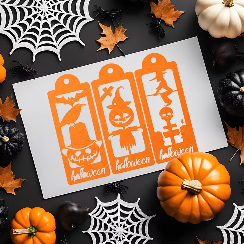 Die Cut Tags Halloween x 3